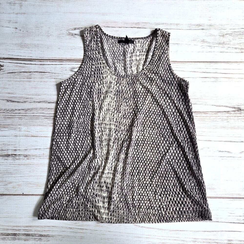 Kenneth Cole Snakeprint Flowy Tank Top sz M
